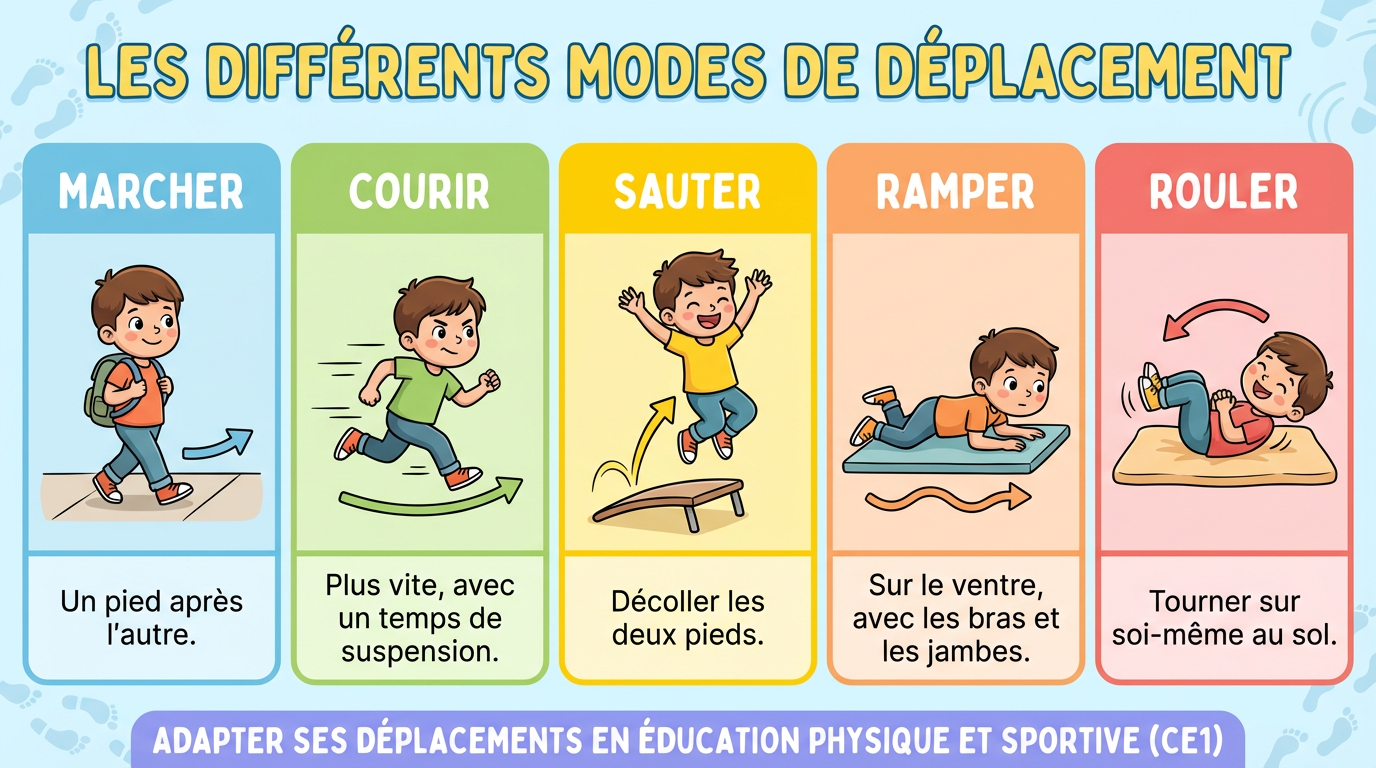 Les différents modes de déplacement