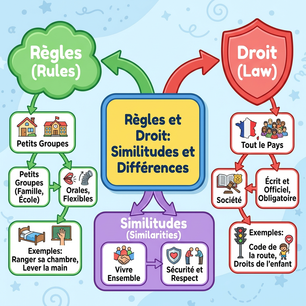 Règles et Droit: Similitudes et Différences