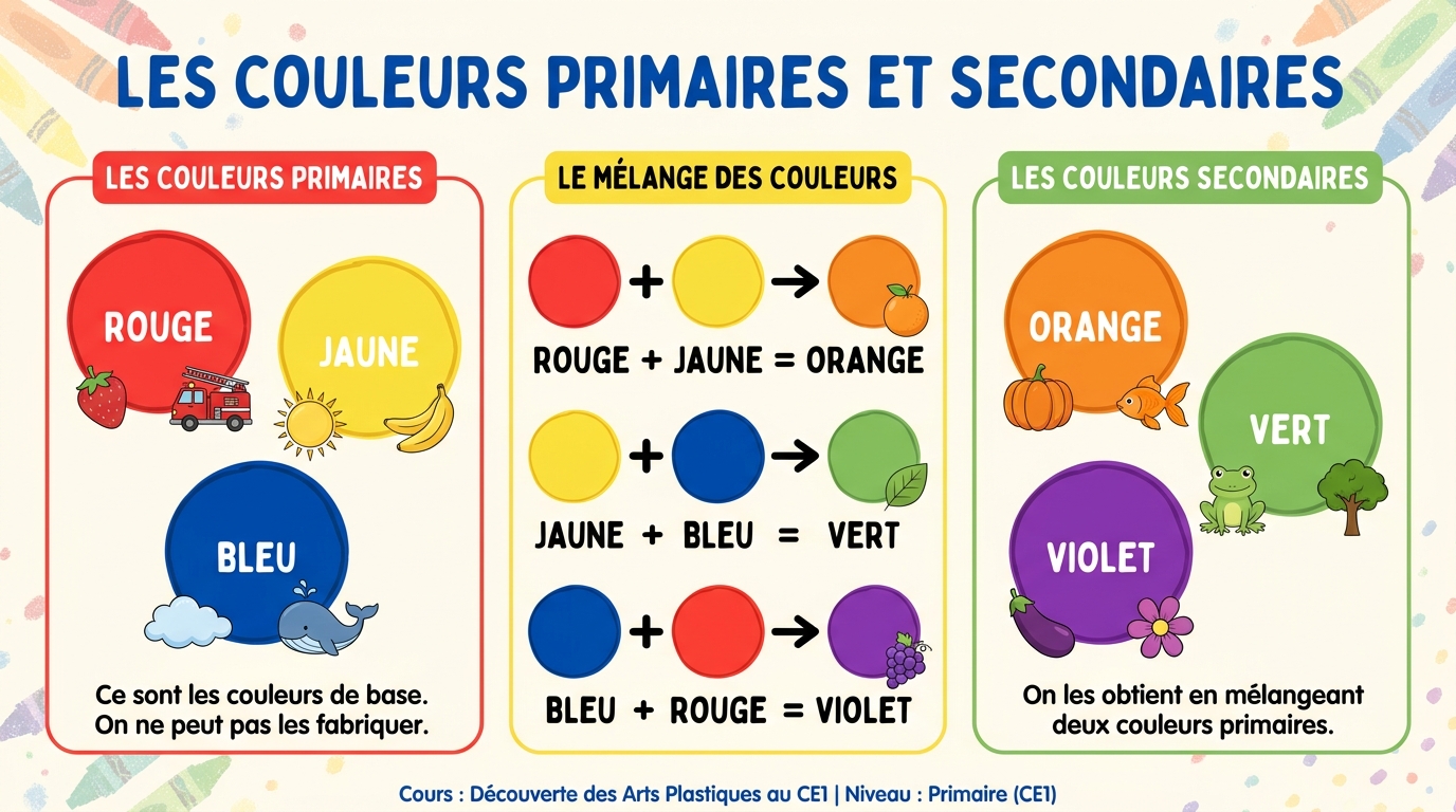 Les Couleurs Primaires et Secondaires