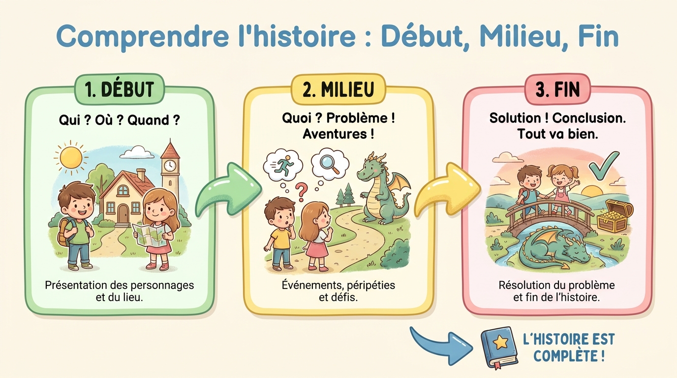 Comprendre l'histoire : Début, Milieu, Fin