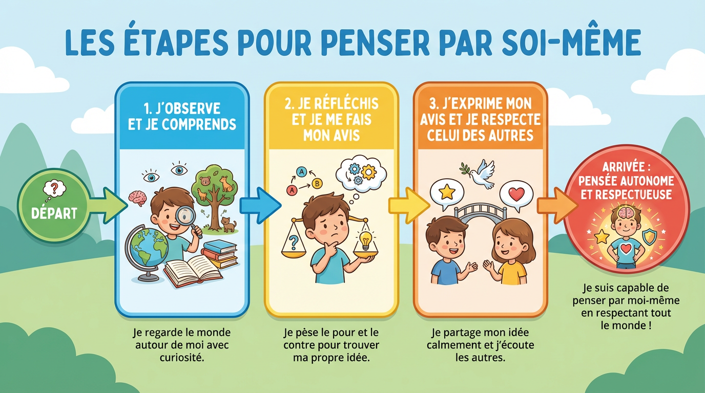 Les étapes pour penser par soi-même