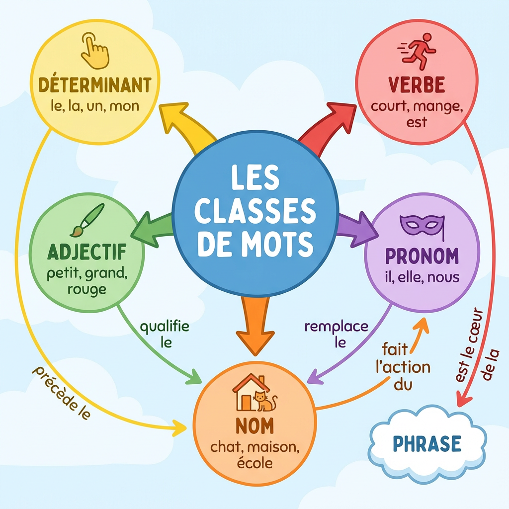 Les Classes de Mots et leurs Relations