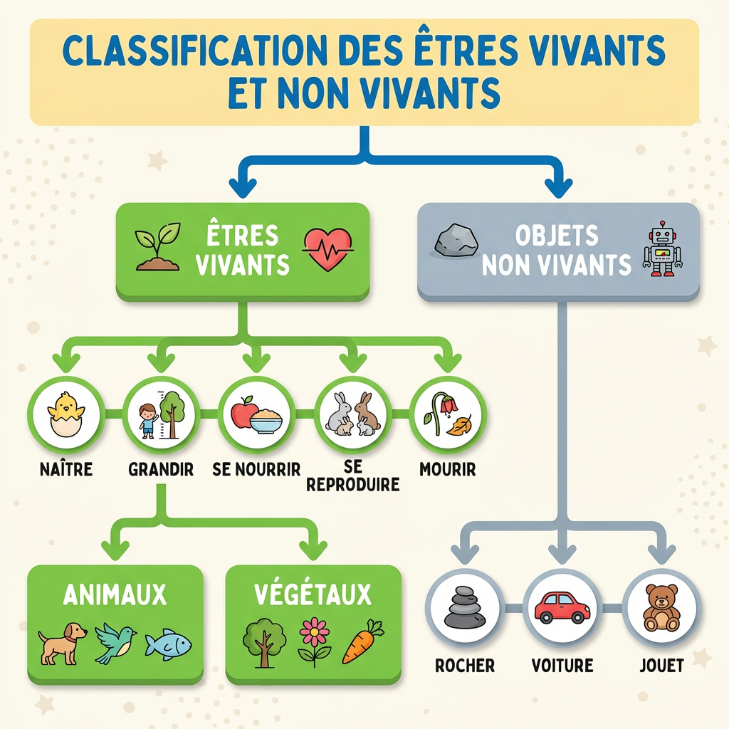 Classification des êtres vivants et non vivants