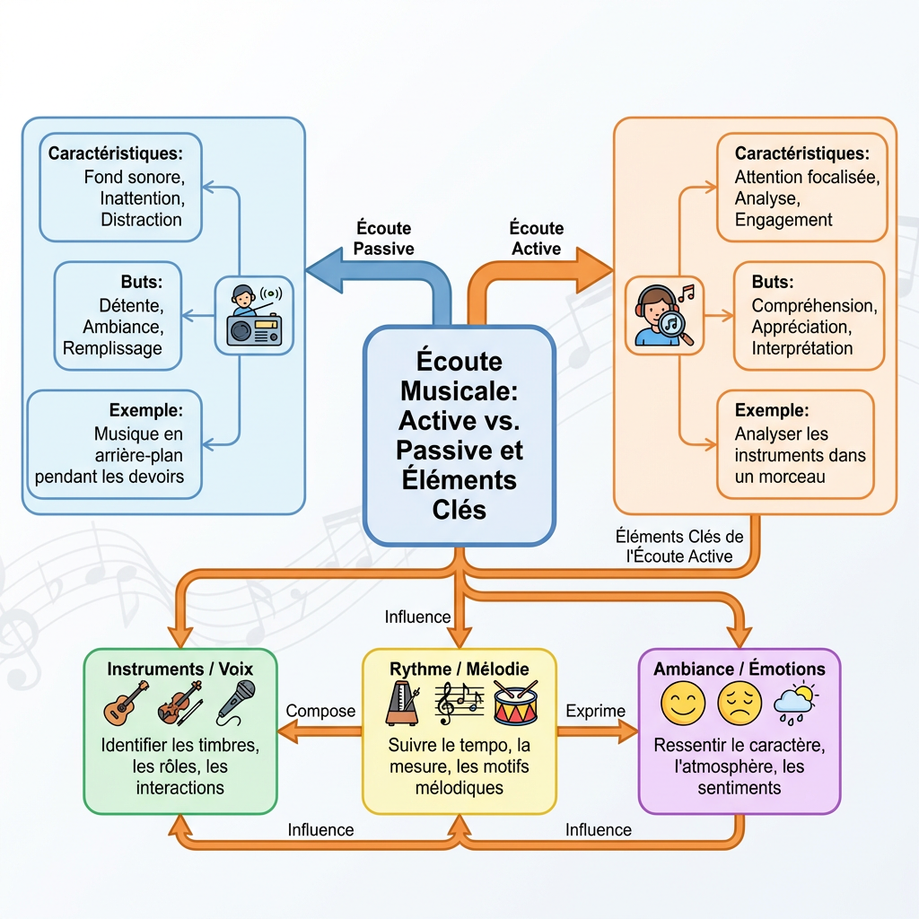 Écoute Active vs. Écoute Passive et Éléments Clés