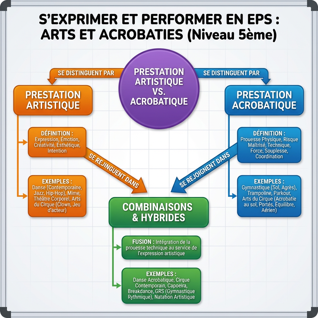 Prestation Artistique vs. Acrobatique et leurs Combinaisons