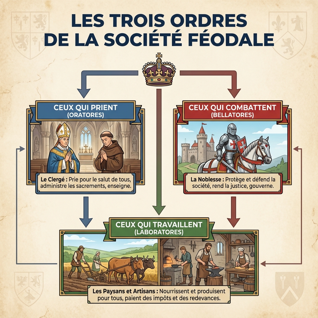 Les trois ordres de la société féodale