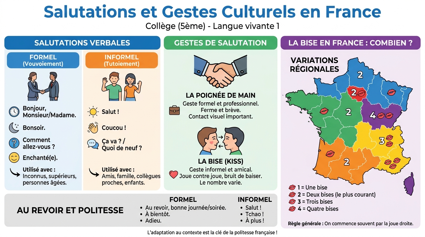 Salutations et Gestes Culturels en France