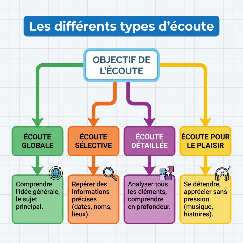 Les différents types d'écoute