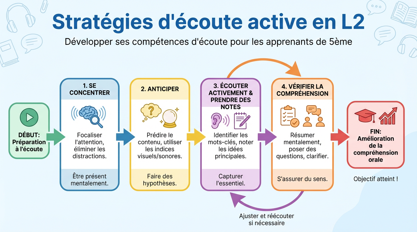 Stratégies d'écoute active en L2