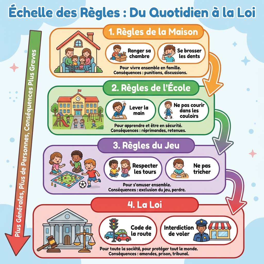 Échelle des Règles : Du Quotidien à la Loi