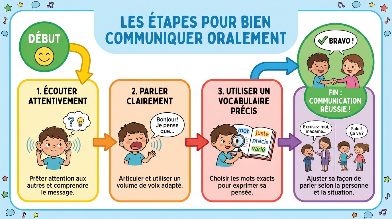 Les étapes pour bien communiquer oralement