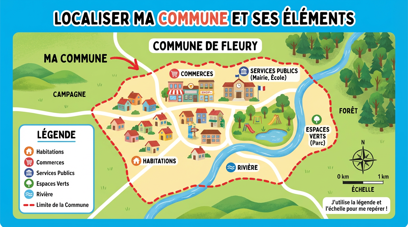 Localiser ma commune et ses éléments