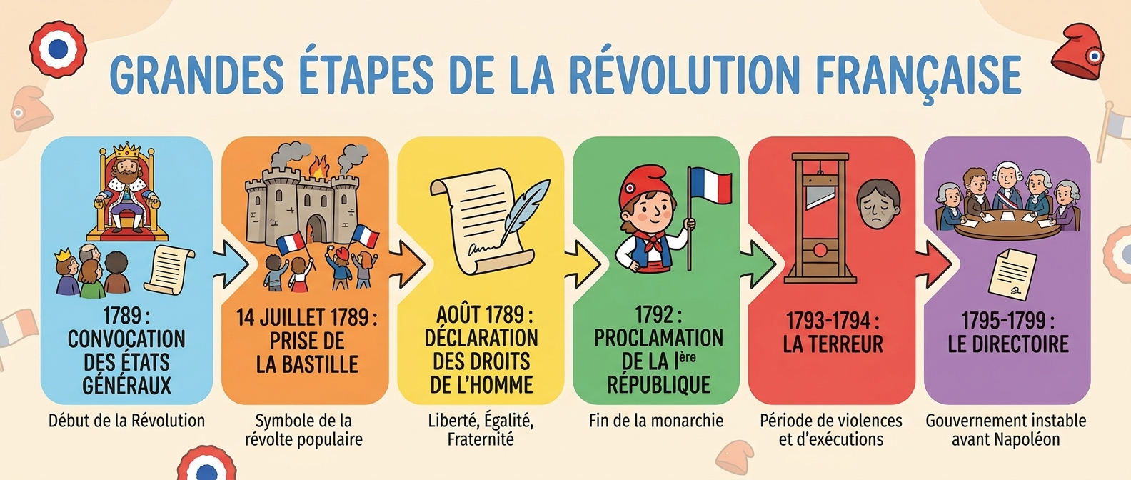 Grandes Étapes de la Révolution Française