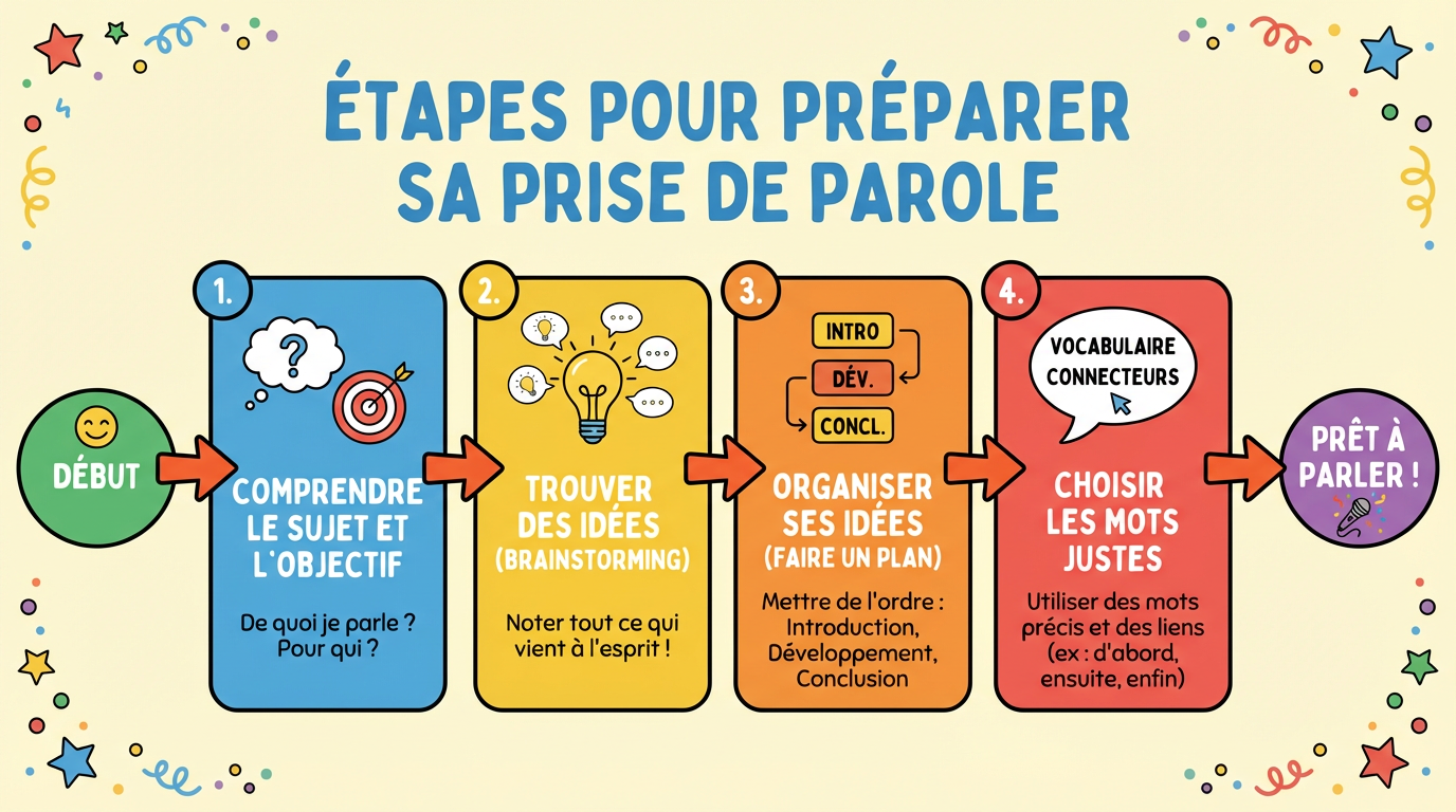 Étapes pour préparer sa prise de parole