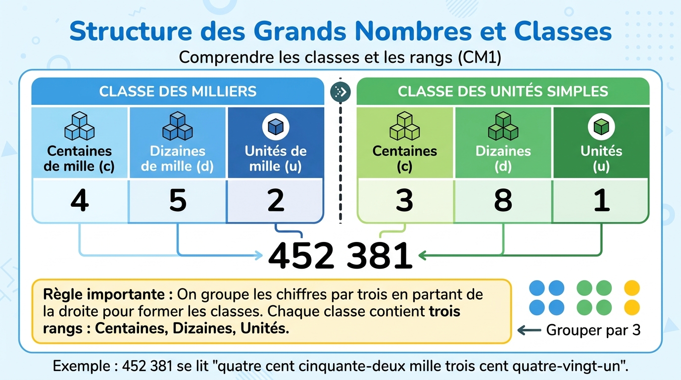 Structure des grands nombres et classes