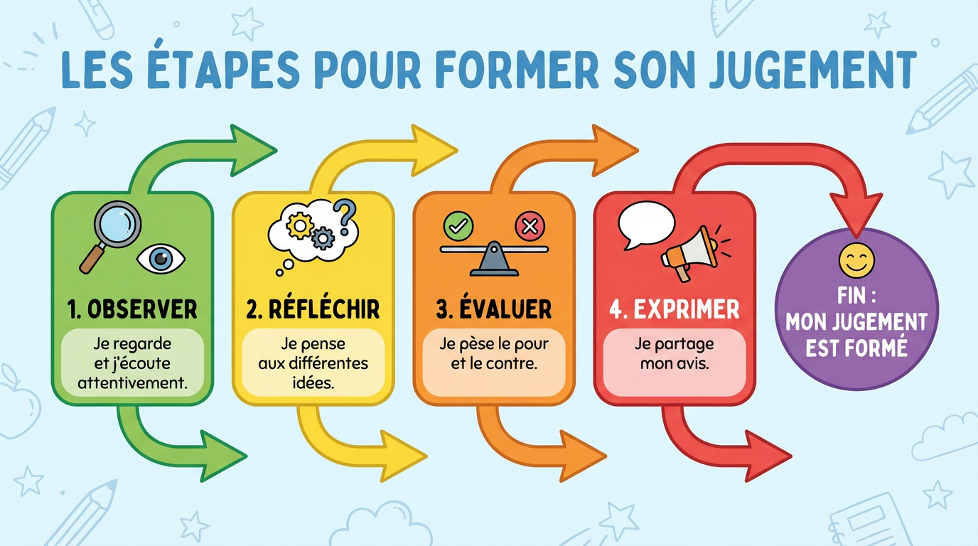 Les étapes pour former son jugement