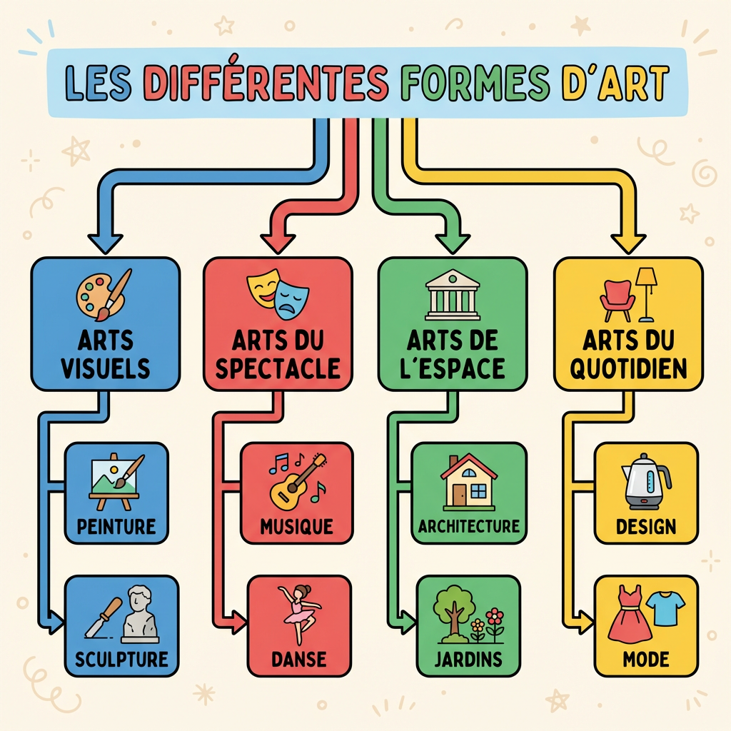 Les différentes formes d'art