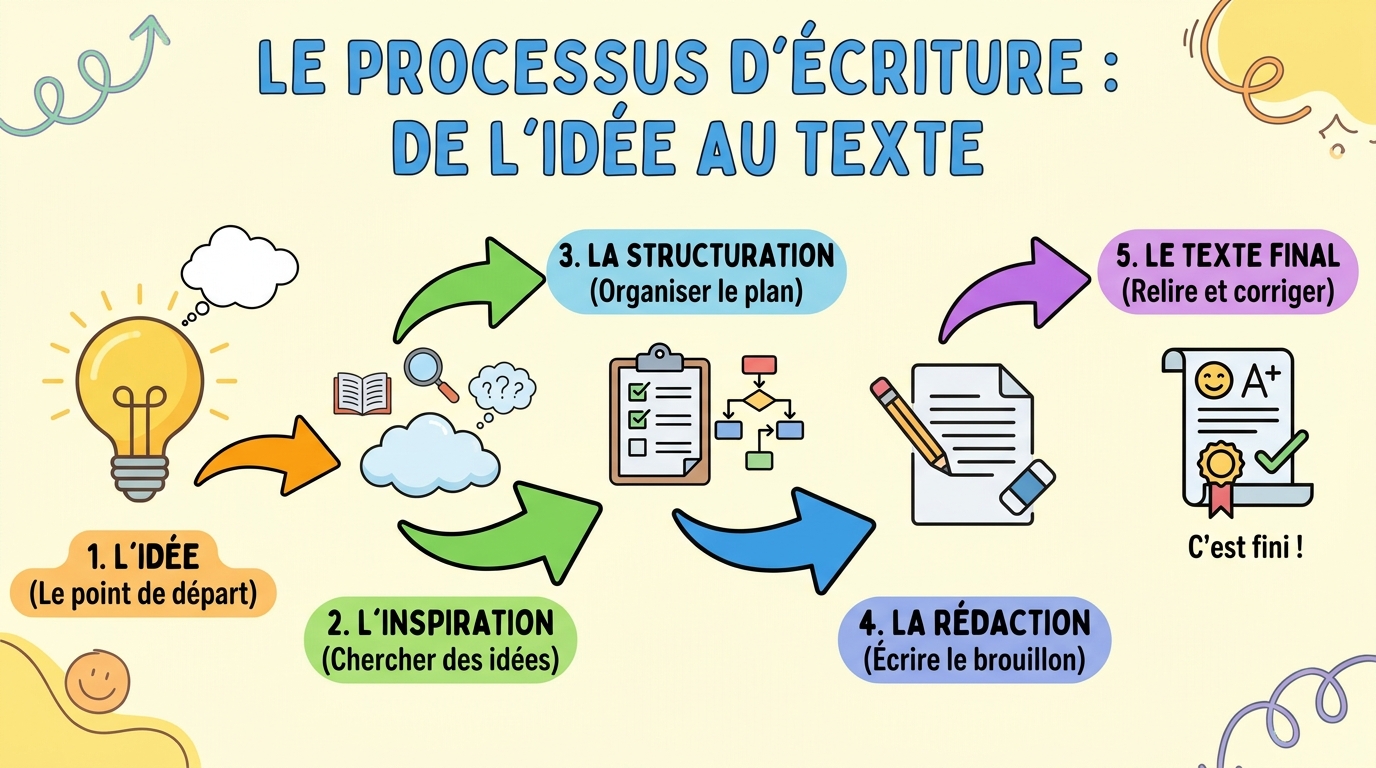 Le processus d'écriture : De l'idée au texte