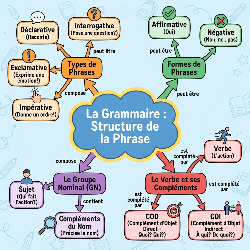 La Grammaire : Structure de la Phrase