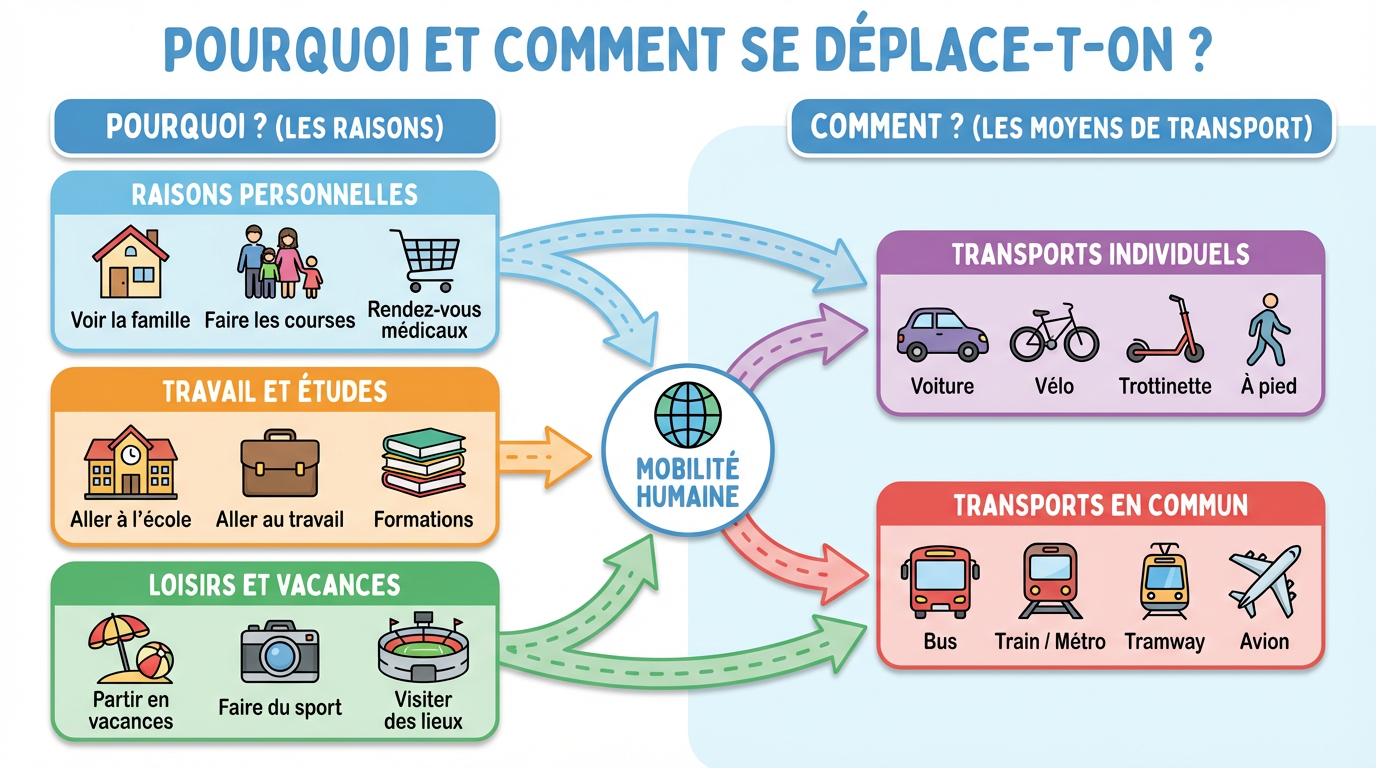 Pourquoi et comment se déplace-t-on ?