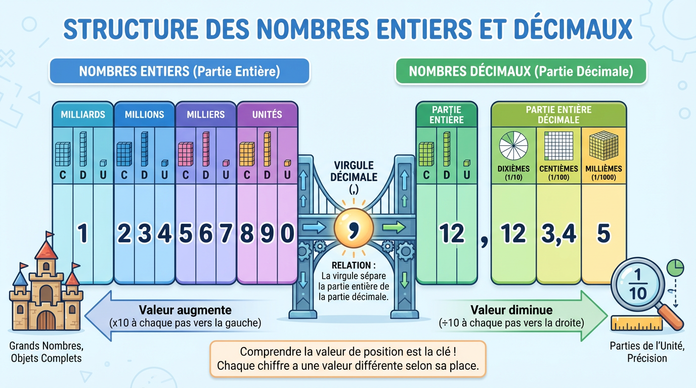Structure des Nombres Entiers et Décimaux