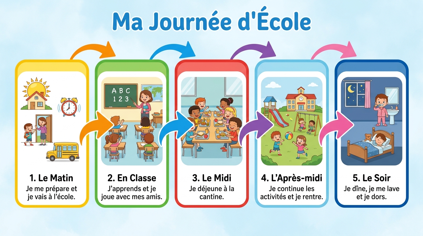Raconter sa journée d'école