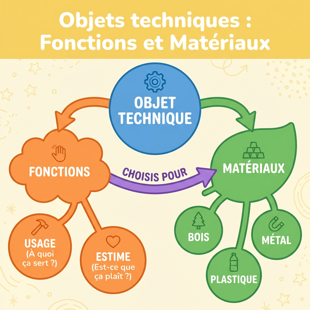 Objets techniques : Fonctions et Matériaux