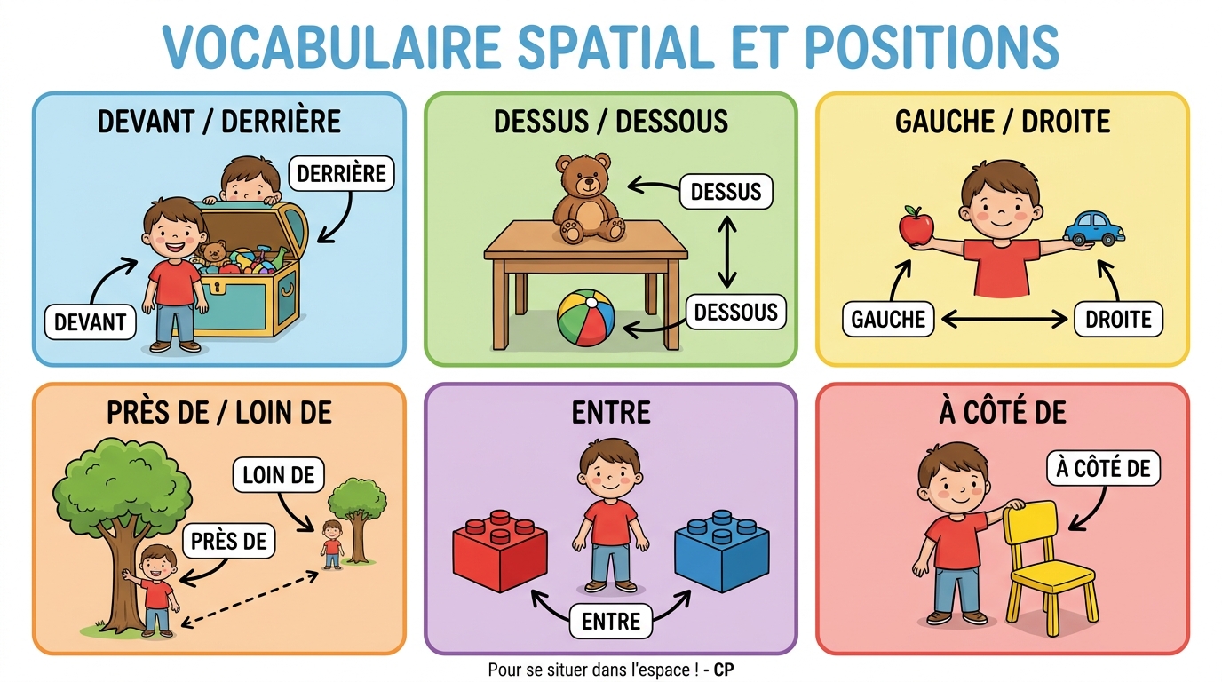 Vocabulaire spatial et positions