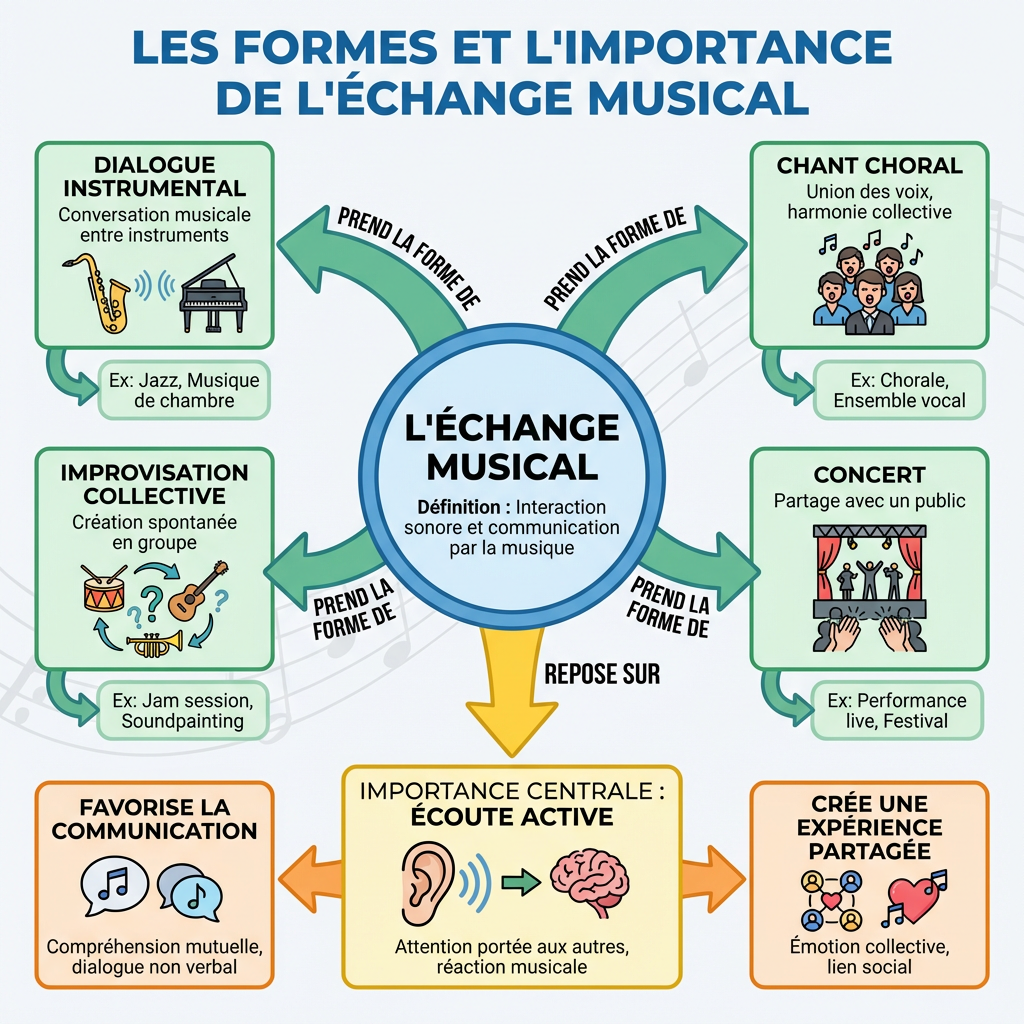 Les formes et l'importance de l'échange musical