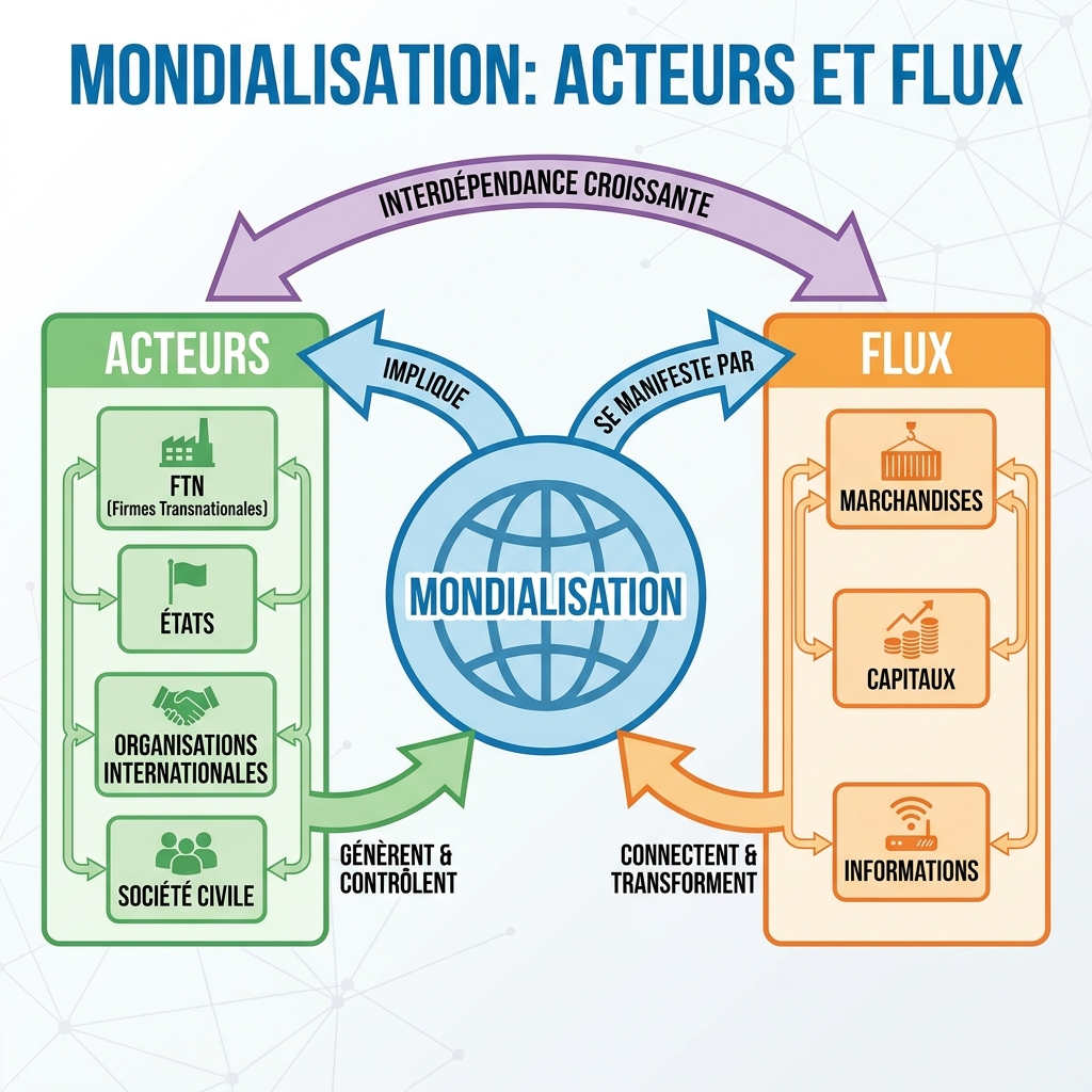 Mondialisation: Acteurs et Flux