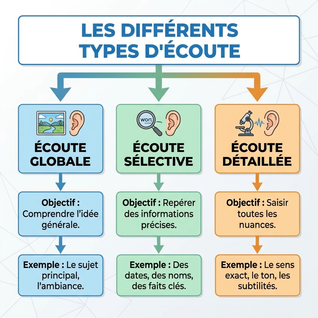 Les différents types d'écoute