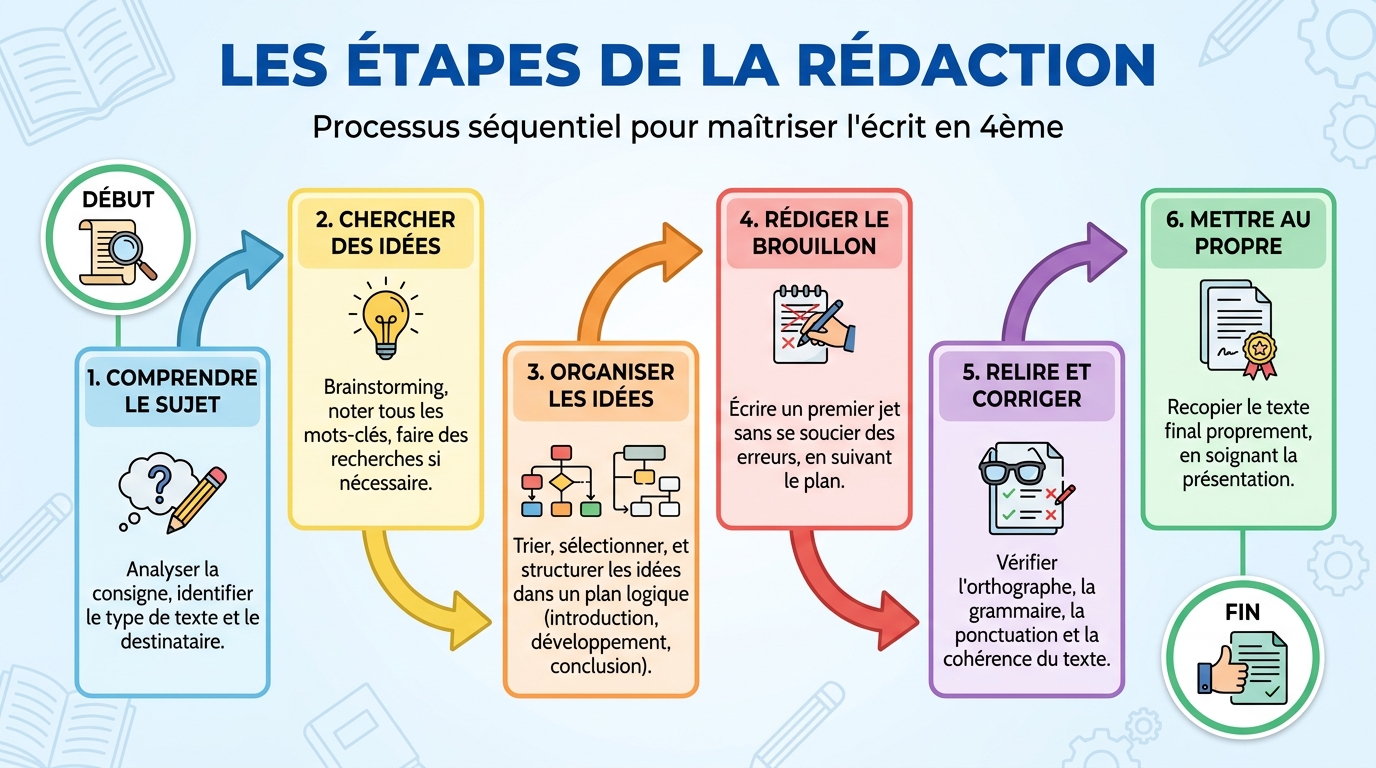 Étapes de la Rédaction