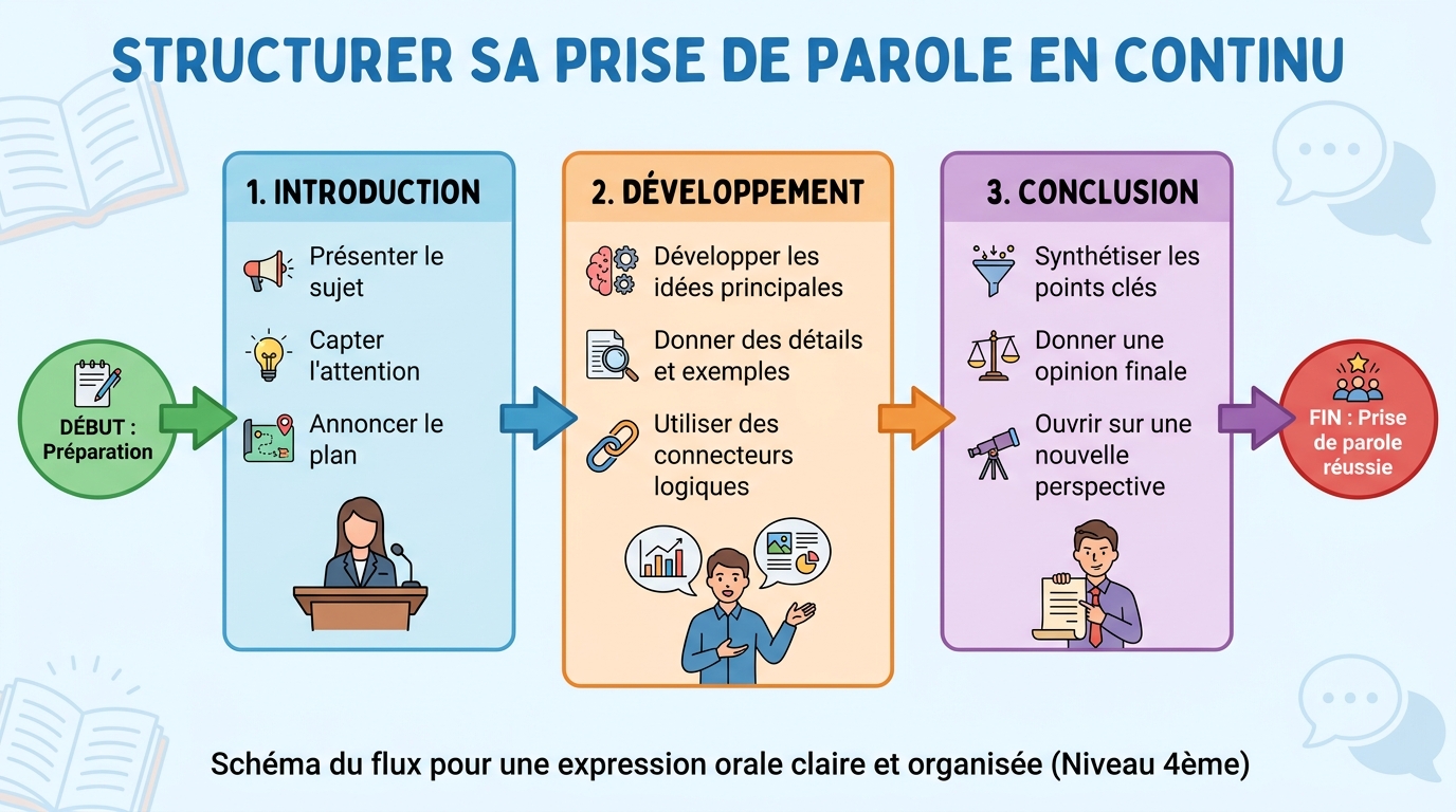 Structurer sa prise de parole en continu