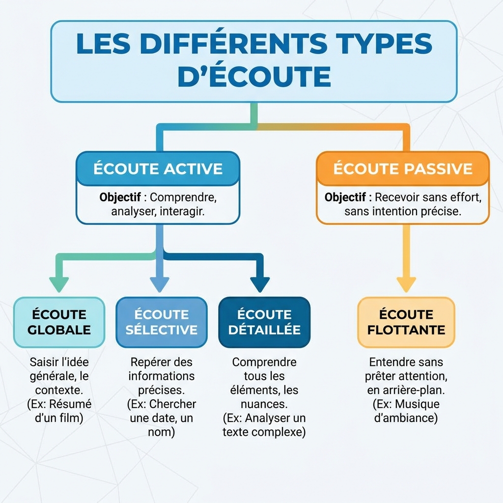Les différents types d'écoute