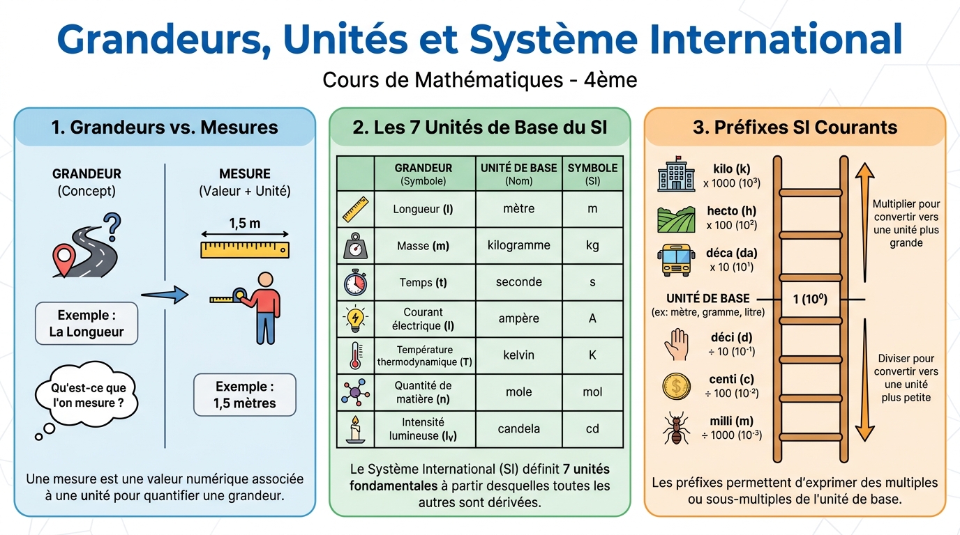 Grandeurs, Unités et Système International