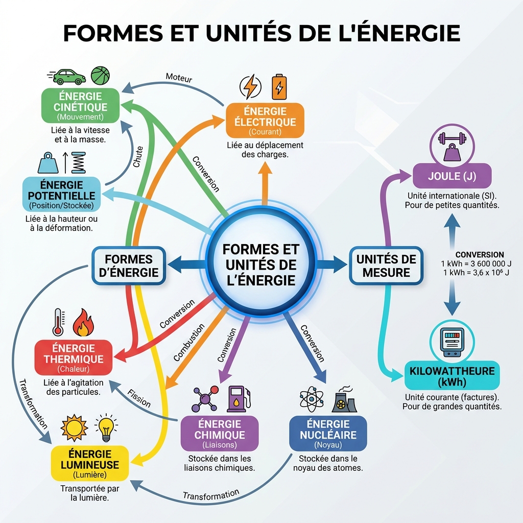 Formes et Unités de l'Énergie