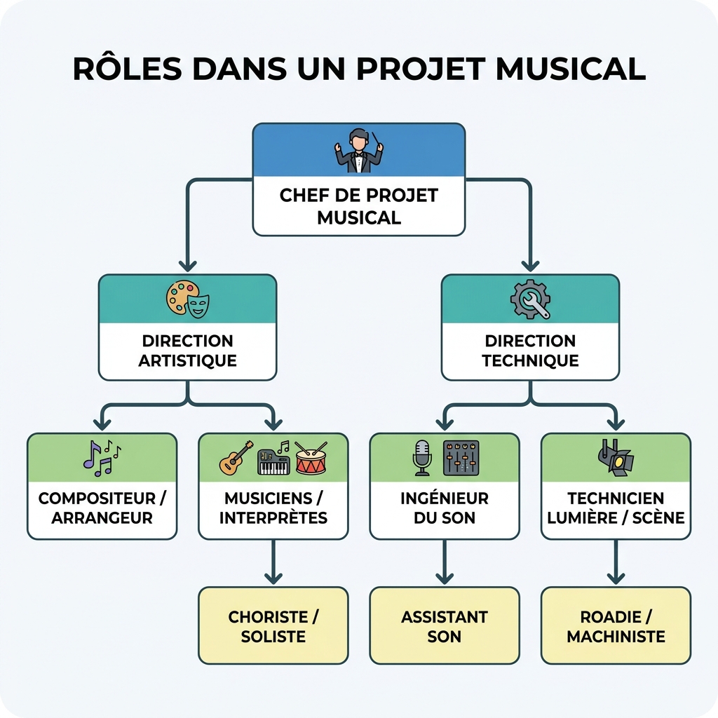 Rôles dans un projet musical