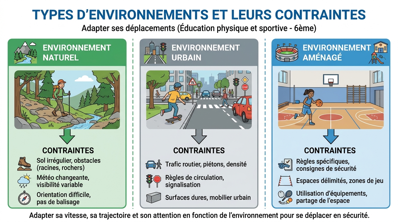 Types d'environnements et leurs contraintes