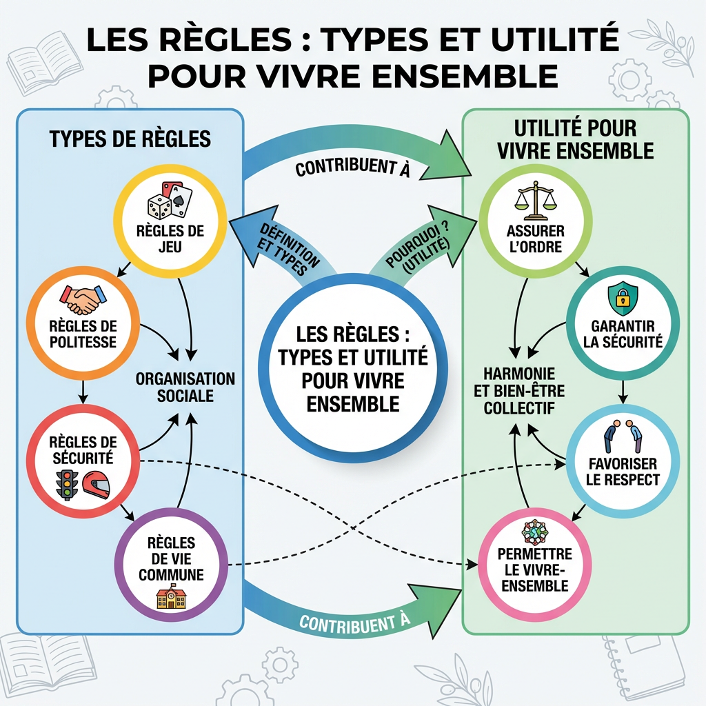 Les règles : types et utilité pour vivre ensemble