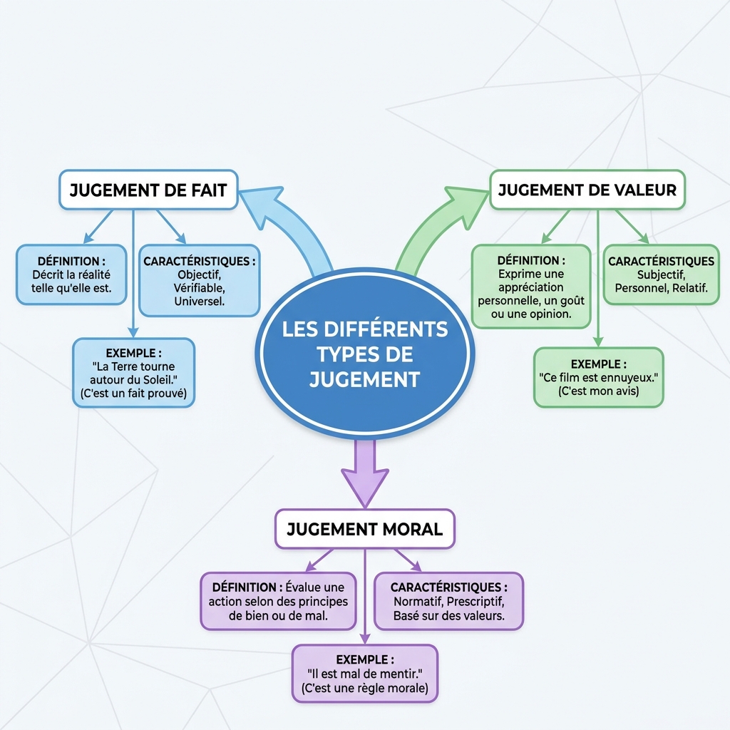 Les différents types de jugement