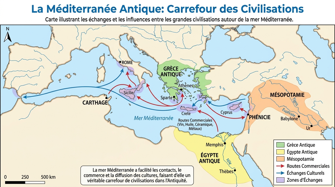 La Méditerranée Antique: Carrefour des Civilisations