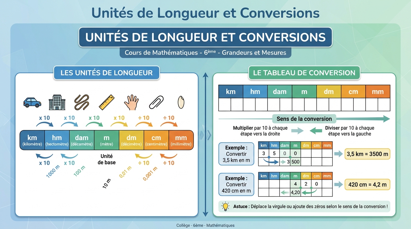 Unités de Longueur et Conversions