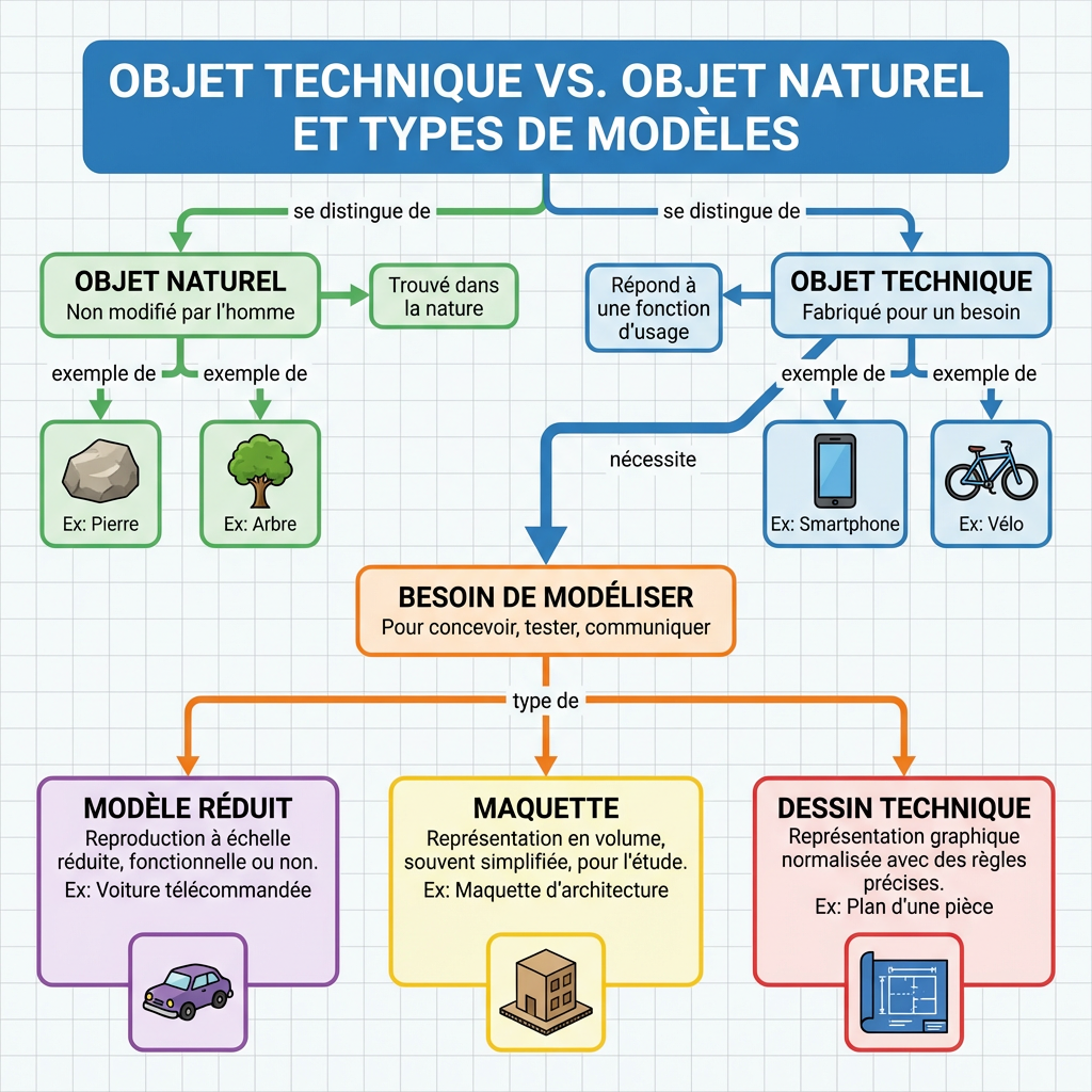 Objet Technique vs. Objet Naturel et Types de Modèles